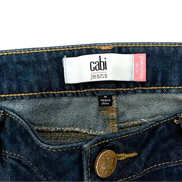 Cabi Slim Boyfriend Dark Wash Jeans - Picture 5 of 6